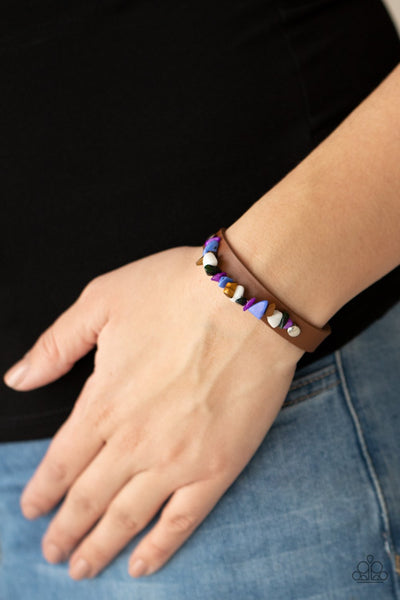 Paparazzi Accessories: Pebble Paradise - Leather Bracelet