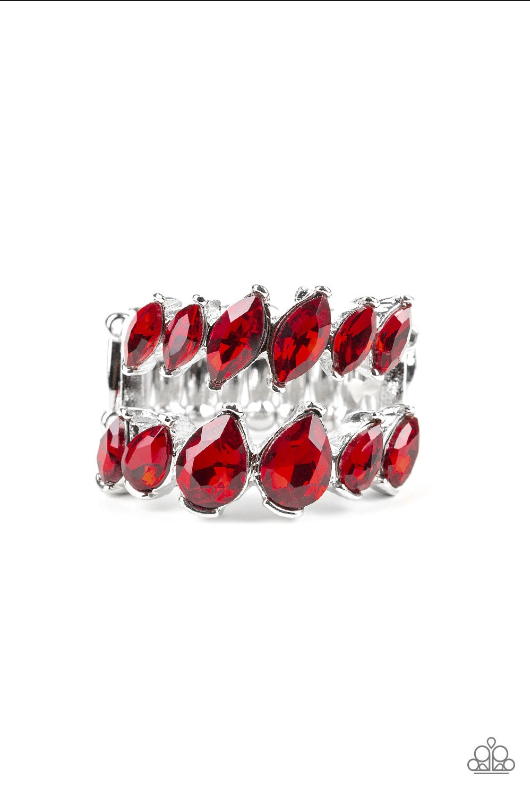 Paparazzi Timeless Tiers - Red -