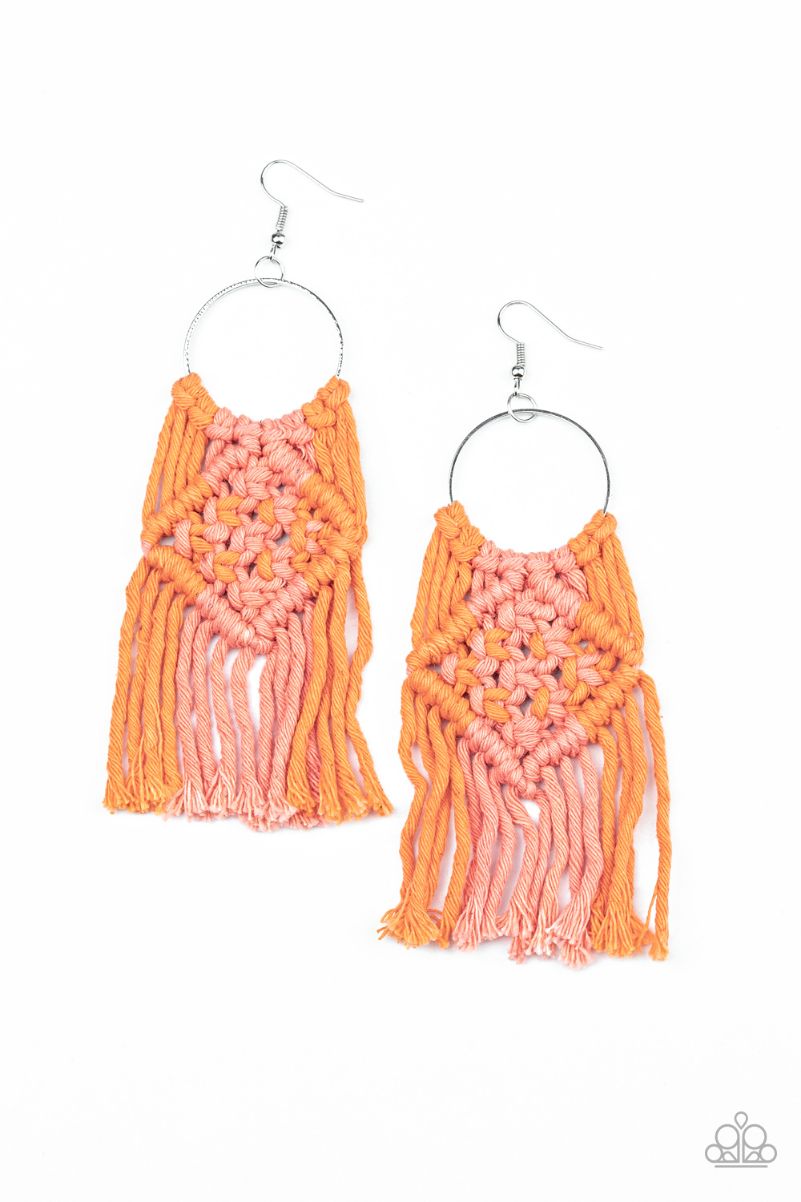 Paparazzi  Macrame Rainbow - Orange