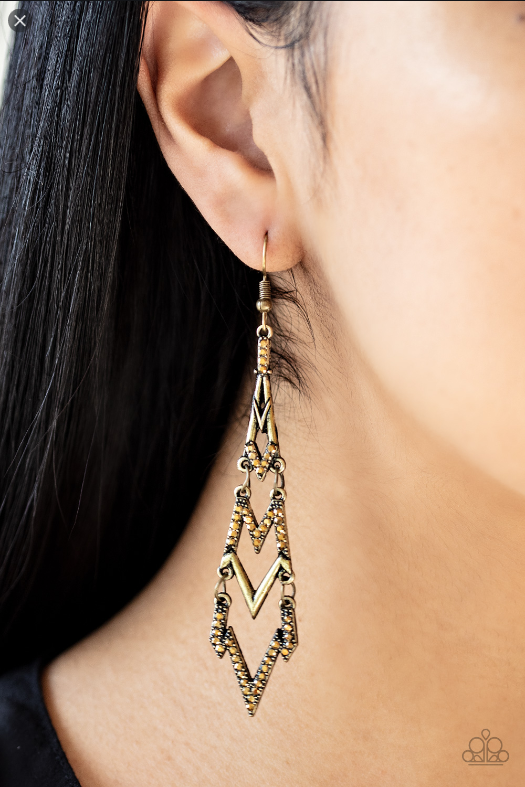 Paparazzi Electric Shimmer-brass