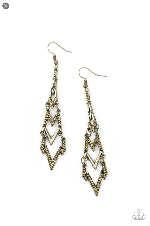 Paparazzi Electric Shimmer-brass