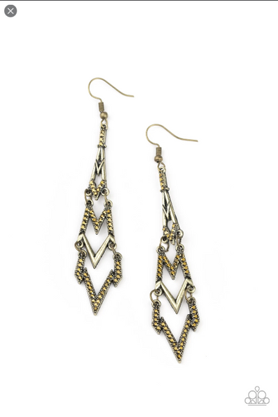 Paparazzi Electric Shimmer-brass