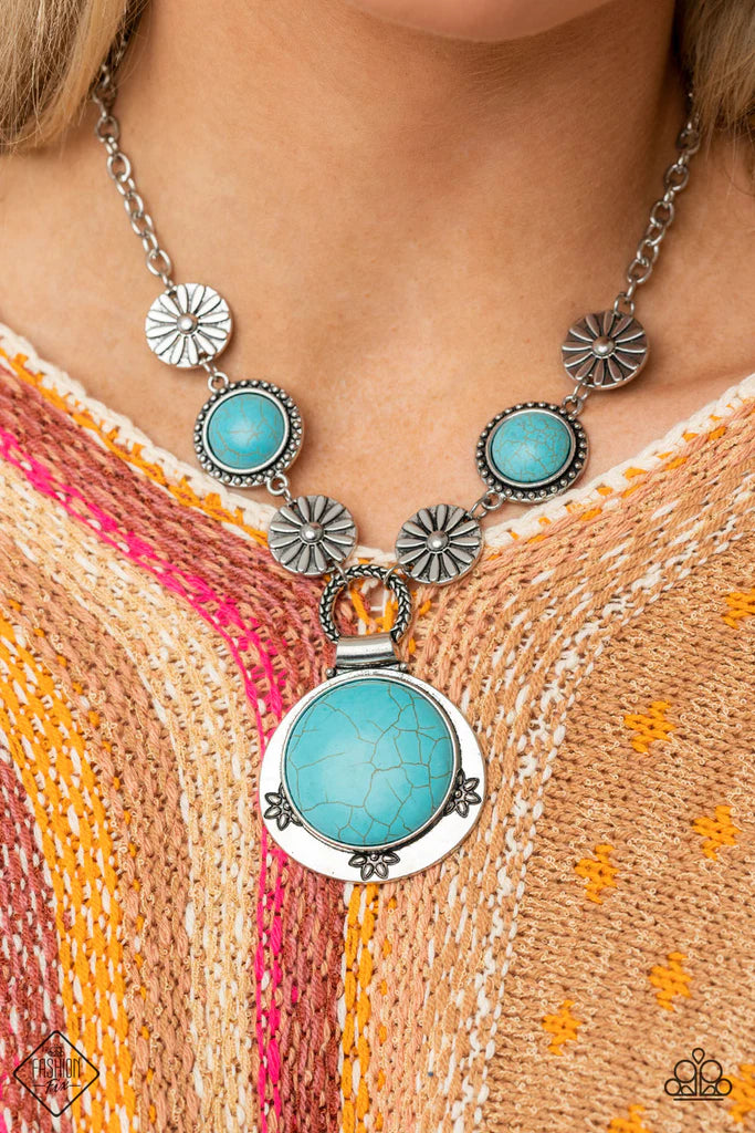 Paparazzi Simply Santa Fe - Blue Fashion Fix Set February 2022