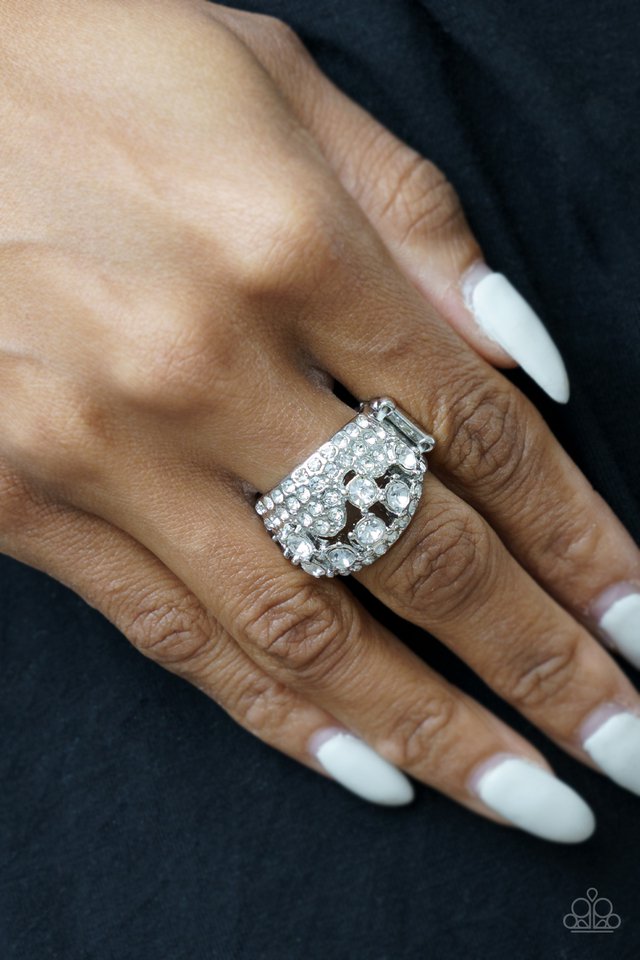 Paparazzi Imperial Incandescence White Ring